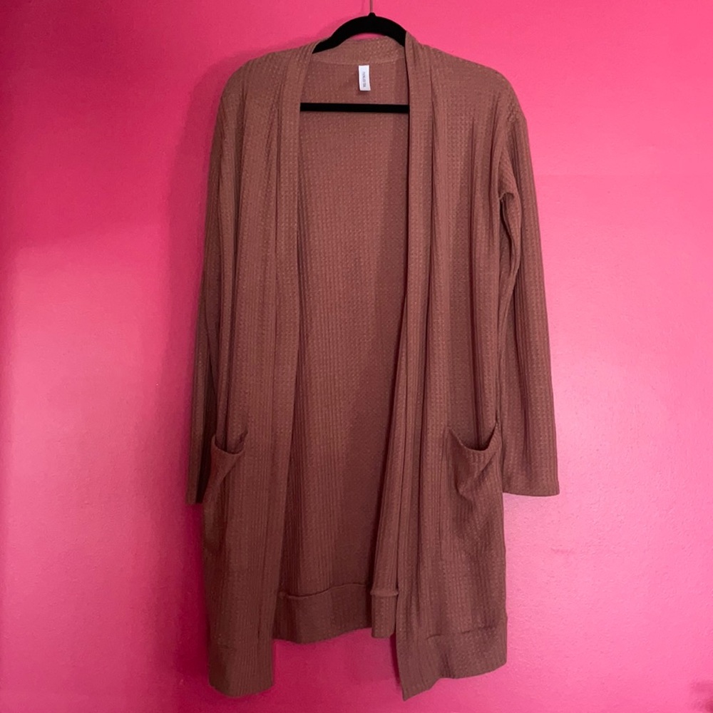Long Mauve Cardigan - Large - NWOT